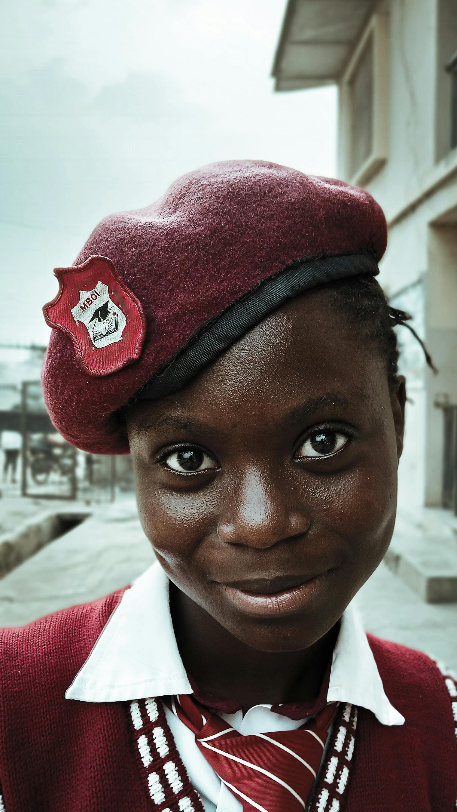 A girl learning